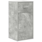 vidaXL Bureau d'angle avec tiroir 2 Pièces Gris béton 102 x 50 x 75 cm
