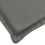 vidaXL Coussin de chaise longue gris foncé mélangé 200x60x4 cm tissu