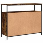 vidaXL Buffet chêne fumé 100x35x80 cm bois d'ingénierie