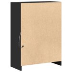 vidaXL Buffet avec LED noir 72x34x100 cm bois d'ingénierie