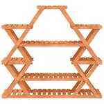 vidaXL Support à fleurs 110x25x105 cm bois massif de sapin