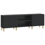 vidaXL Meuble TV 150 x 31 x 50 cm Noir Bois d'ingénierie