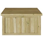 vidaXL Tondeuse à gazon robotisée   garage de 70x80x38 cm  en bois de pin traité