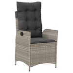 vidaXL Ensemble de salle à manger pour jardin 3 Pièces Gris clair