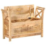 vidaXL Banc d'entrée 103x33x72 cm Bois de manguier solide