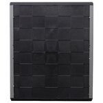 vidaXL Armoire de rangement de jardin Gris et noir 68x37x84 cm PP