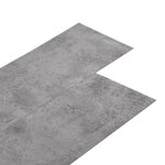 vidaXL Dalles de plancher PVC 5 02 m² 2 mm autoadhésif marron ciment