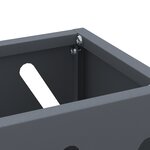 vidaXL Support de parapluie - Anthracite - 28x12x41 cm - Fabriqué en acier