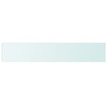 vidaXL Panneau pour étagère Verre transparent 110 x 20 cm