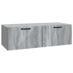 vidaXL Meuble TV mural 98 x 41 x 30 cm Sonoma gris Bois d'ingénierie