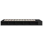 vidaXL Cadre de lit sans matelas noir 100x200 cm