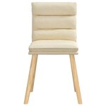 vidaXL Chaises à manger lot de 4 crème tissu
