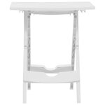 vidaXL Table pliable de jardin 45 5x38 5x50 cm Blanc