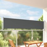 vidaXL Auvent latéral 60 x 300 cm 100  polyester fer acier