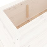 vidaXL Lit surélevé de jardin blanc 119 5x40x39 cm bois de pin massif