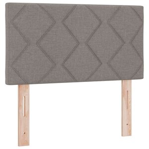 vidaXL Tête de Lit en Tissu Géométrique Taupe 80 cm tissu