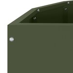 vidaXL Jardinière Vert olive 90 x 45 x 35 cm Acier