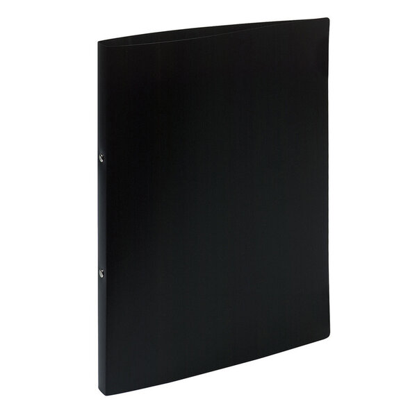 Classeur 2 anneaux 15 mm polypropylène Opaque A4, noir EXACOMPTA