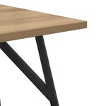 vidaXL Ensemble de tables d'appoint 2 Pièces Chêne artisanal et noir