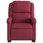 vidaXL Fauteuil inclinable de massage électrique Rouge bordeaux Tissu