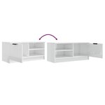 vidaXL Meubles TV 2 Pièces Blanc brillant 80x35x36 5 cm Bois d'ingénierie