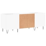 vidaXL Armoire à disques blanc 121x38x48 cm bois d'ingénierie