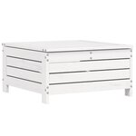 vidaXL Salon de jardin 10 Pièces blanc bois de pin massif