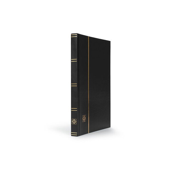 Classeur grand format 32 pages blanches pour timbres. Couleur - Noir