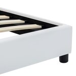 vidaXL Cadre de lit sans matelas blanc similicuir 120x200 cm