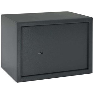 vidaXL Coffre avec Serrure à Clé Gris Foncé 25x35x25 cm Acier