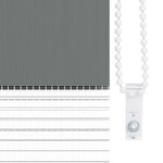 vidaXL Store zèbre gris foncé largeur du tissu 80 9 cm polyester