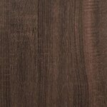 vidaXL Commode d'angle chêne marron 60x41x76 cm bois d'ingénierie