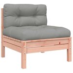 vidaXL Canapé de jardin avec coussins et repose-pied 3 places