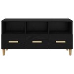 vidaXL Meuble TV Chêne noir 102 x 36 x 50 cm Bois d'ingénierie
