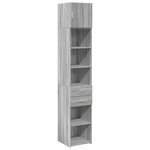 vidaXL Armoire de rangement mince sonoma gris 40x42 5x225 cm