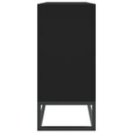 vidaXL Buffet noir 105x30x65 cm bois d'ingénierie