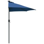 vidaXL Parasol de jardin Azur 294 x 150 x 224 cm tissu