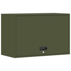 vidaXL Armoire murale pour garage Vert olive 80 x 40 x 53 cm