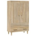 vidaXL Buffet haut Chêne sonoma 70x31x115 cm Bois d'ingénierie
