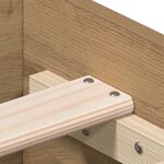 Lit vidaXL Artisan Chêne 100x200 cm Bois d'ingénierie