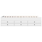 vidaXL Lit de jour avec tiroirs sans matelas blanc 90x200 cm