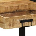 Table console vidaXL 90x33x75 cm en bois de manguier massif
