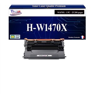 T3AZUR -Toner compatible avec HP W1470X (147X) pour HP LaserJet Enterprise Flow MFP M634h  M635z  M636z