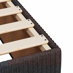 vidaXL Sommier à lattes de lit avec matelas Marron foncé 160x200 cm