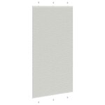 vidaXL Store plissé gris clair 105x200cm largeur du tissu 104 4cm