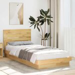 vidaXL Cadre de lit avec tête de lit sans matelas 75 x 190 cm