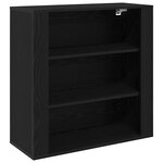 vidaXL Haut de gamme Chêne noir 80 x 33 x 150 cm Bois d'ingénierie