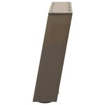 vidaXL Pieds de table basse en U  2 pièces  acier naturel  40 x (30-31) cm
