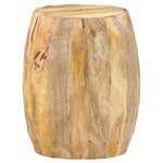 vidaXL Tabouret tambour Bois de manguier solide