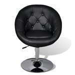 vidaXL Tabouret de bar Noir Similicuir